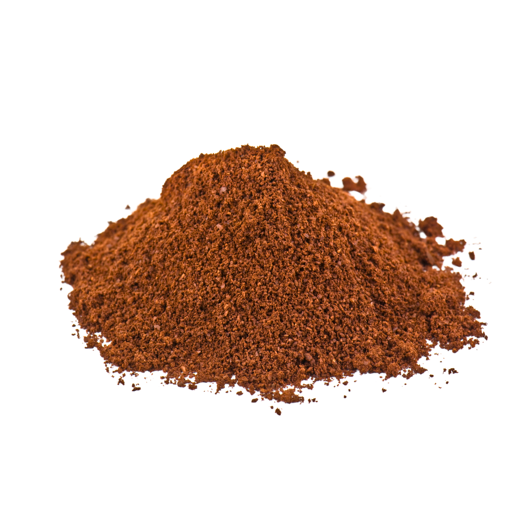 Ground coffee for brewing with Plinc.